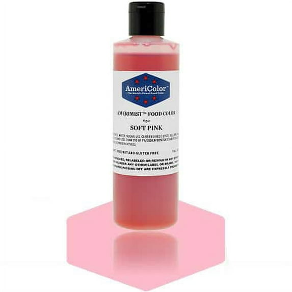 AmeriColor AmeriMist Soft Pink, 9 Ounce, Airbrush Food Color