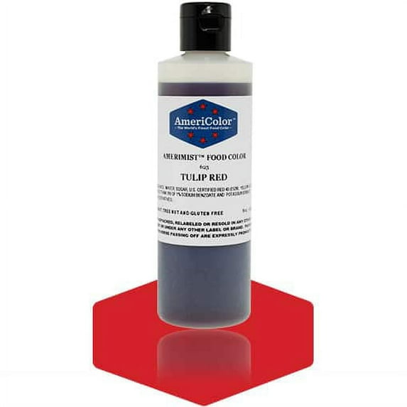 AmeriColor AmeriMist Tulip Red, 9 Ounce, Airbrush Food Color