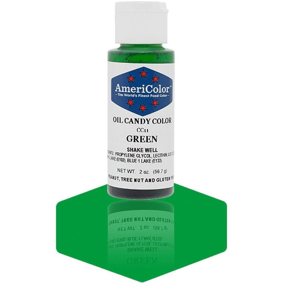 AmeriColor, Oil Candy Food Color, Green 2oz