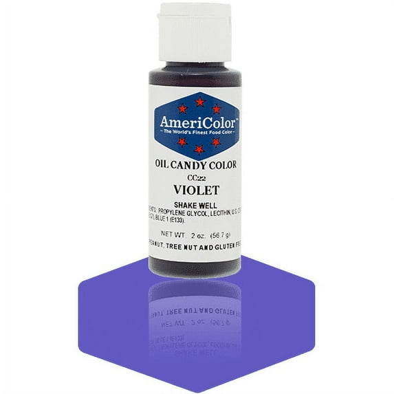 AmeriColor, Oil Candy Food Color, Violet 2oz