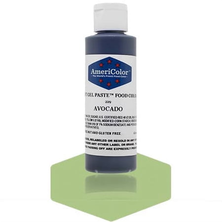 AmeriColor, Soft Gel Paste Food Color, Avocado 4.5 oz