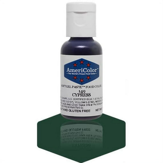 AmeriColor, Soft Gel Paste Food Color, Cypress .75 oz