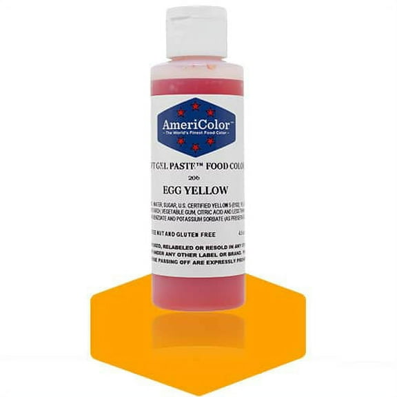 AmeriColor, Soft Gel Paste Food Color, Egg Yellow 4.5 oz