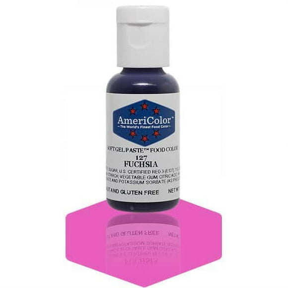 AmeriColor, Soft Gel Paste Food Color, Fuchsia .75 oz