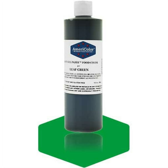 AmeriColor, Soft Gel Paste Food Color, Leaf Green 13.5 oz