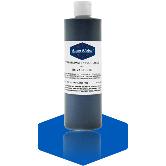 AmeriColor, Soft Gel Paste Food Color, Royal Blue 13.5 oz