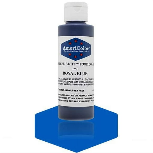 AmeriColor, Soft Gel Paste Food Color, Royal Blue 4.5 oz