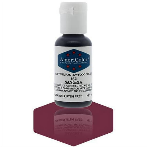AmeriColor, Soft Gel Paste Food Color, Sangria .75 oz