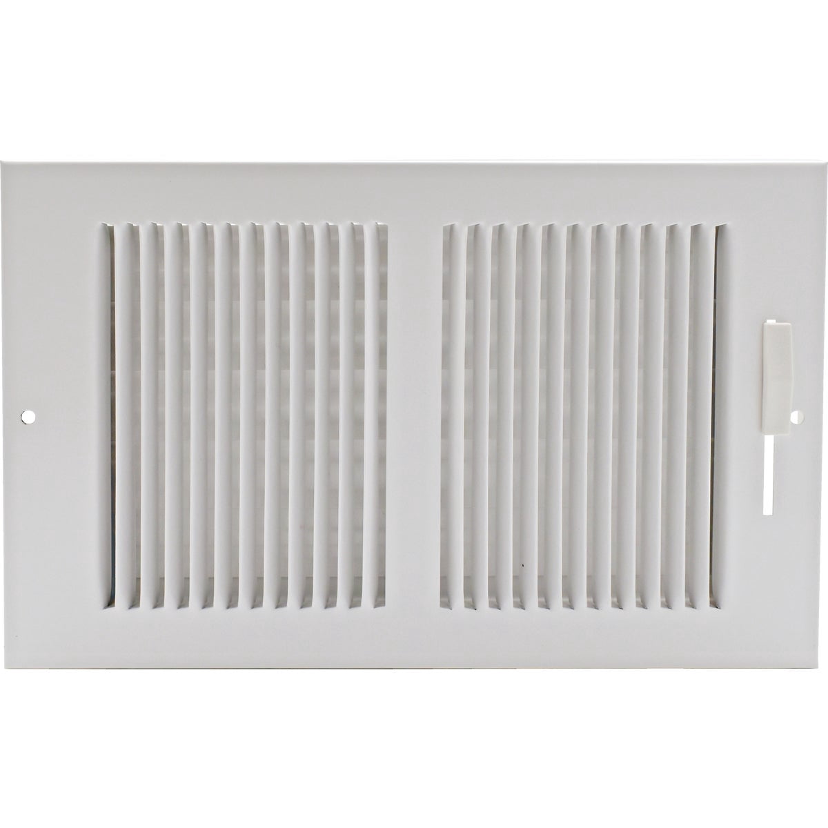 AmeriFlow Wall Register 367 - Steel Base Register, White Enamel - 10 In. x 6 In.