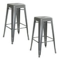 thumbnail image 1 of AmeriHome 2 Piece 30-inch Silver Finish Metal Backless Bar Stools, 1 of 5
