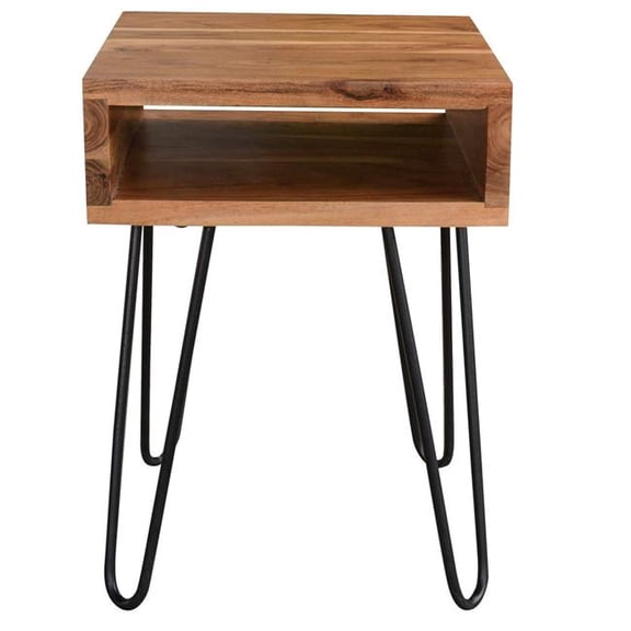 BuffaloTools MWHPOSET ACACI WOOD HAIR PIN OPEN SHELF