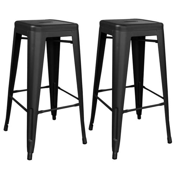 AmeriHome Indoor/Outdoor 30 inch Metal Bar Stool Set - 2 Piece