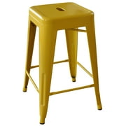 AmeriHome Loft 24" Metal Bar Stool, Gold