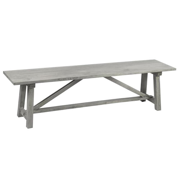 AmeriHome MWFHSET2 58 x 38 x 30 in. Mango Table & 2 Bench Set, Sand