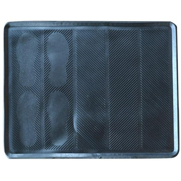 AmeriHome RBTRYXL 32 x 40 in. Rubber Boot Mat Tray, Black Extra Large