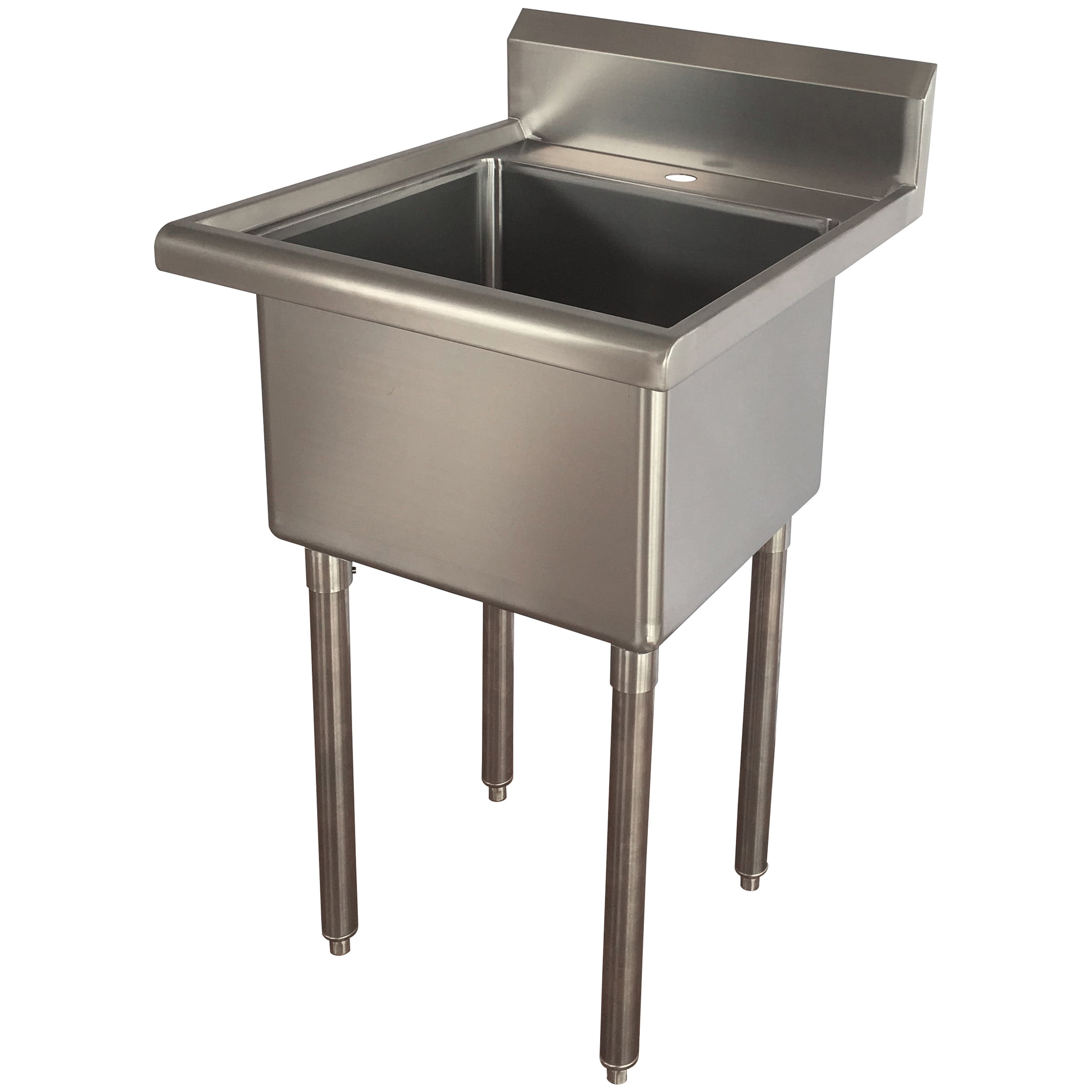 21.5" Stainless Steel Freestanding Utility Sink with Adjustable Legs