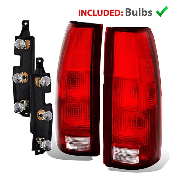 AmeriLite Replacement Brake Tail Lights Pair For Chevy/GMC Silverado Tahoe Sierra + Connector Circuit