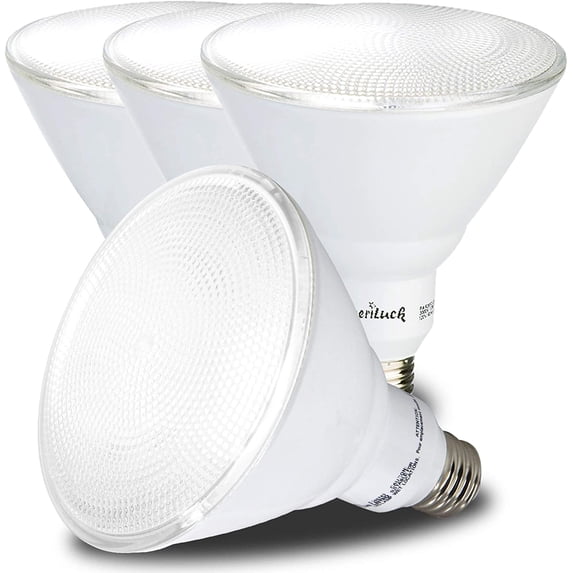 AmeriLuck 150W Equivalent PAR38 LED Outdoor Flood Light Bulb, 16W Dimmable (5000K Daylight, 4 Pack)