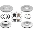 thumbnail image 1 of AmeriPro Coated Brake Rotors Ceramic Brake Pads for Nissan Rogue 2014-2018 2 Row, 1 of 12