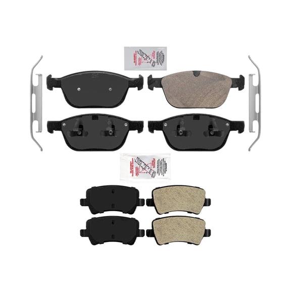 AmeriPro OE Volvo Style Front + Rear Disc Brake Pads For XC60 XC-60 2010-2015