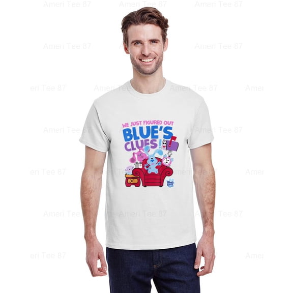 AmeriTee87 Blues Clues and You Group Shot Just Figured Out Blues Clues Tee , for Unisex, up to size 5XL