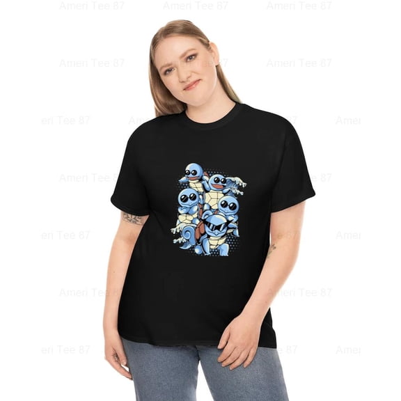 AmeriTee87 Pokemon Squad T Shirt Unisex Short Sleeves Men and Women Design , for Unisex, up to size 5XL
