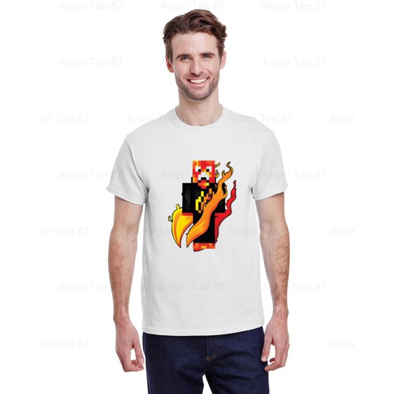 AmeriTee87 Preston Vintage Gaming T Shirt Gamer Game Plays Style Black Tee , for Unisex, up to size 5XL