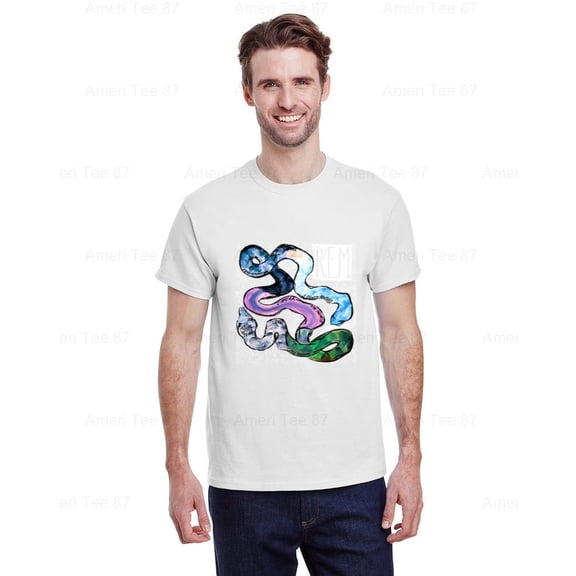 AmeriTee87 REM Reckoning 1984 Album Promo GREEN T Shirt REM Rock Band Music , for Unisex, up to size 5XL