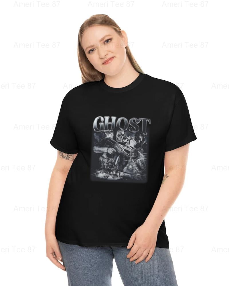 AmeriTee87 Simon Ghost Riley COD 90s Shirt Bootleg Modern Warfare Game ...