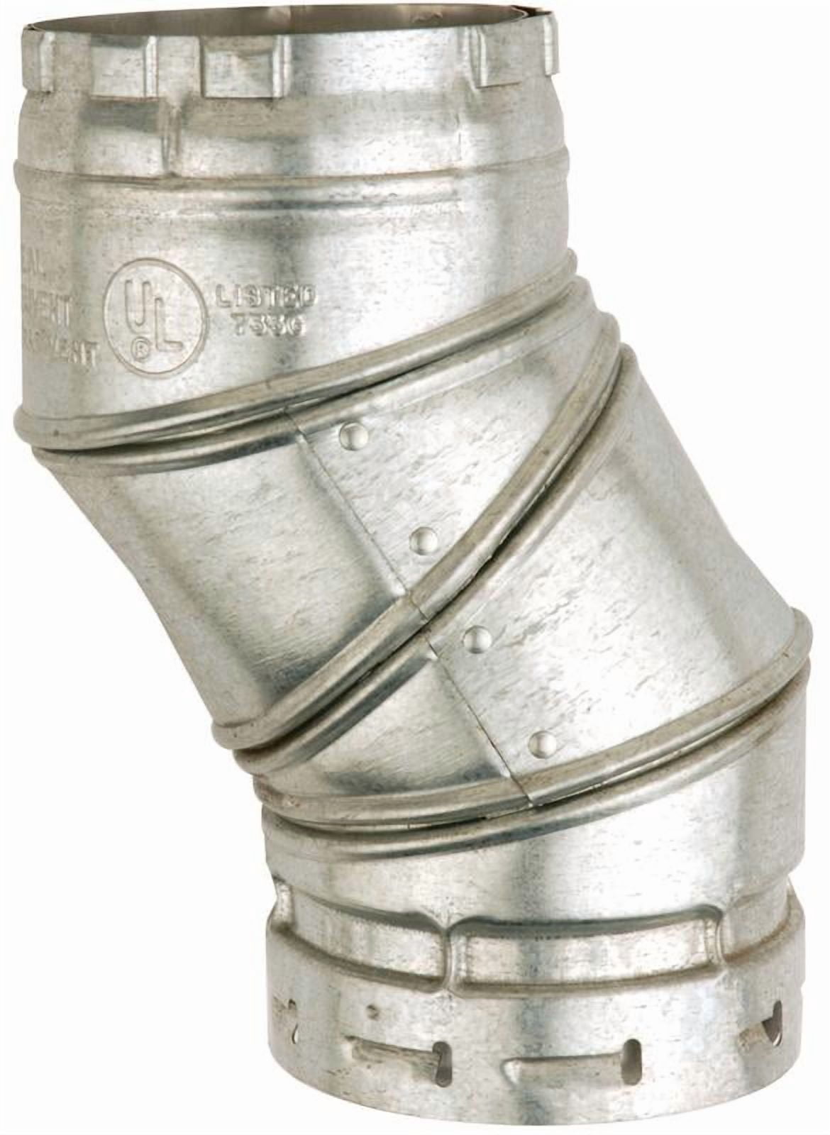 Adjustable Gas Vent,4" Dia. 4EAL