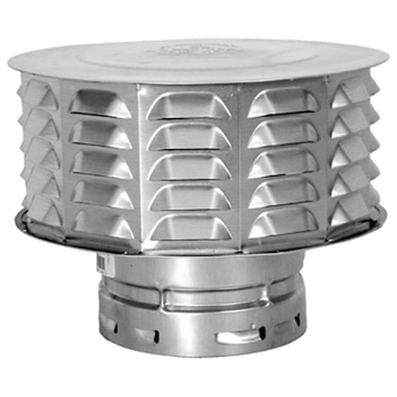 AmeriVent 7RCW Vent Cap, 7 in Connection, Snap-Lock