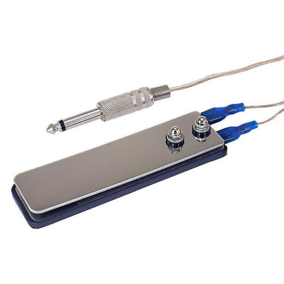 AmeriVolt Flat Stainless Steel Tattoo Foot Pedal Switch w/ 6.5 ft. Cord