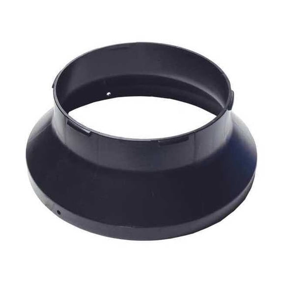 Americ Duct Ring,12 in.,ABS Black RING-VAF3000