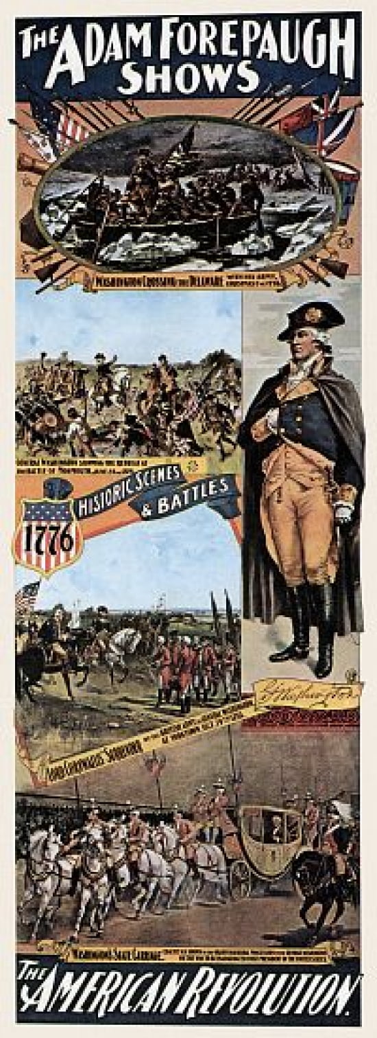 Americ Revolution Battles - Forepaugh Circus Canvas Art - (24 x 36)