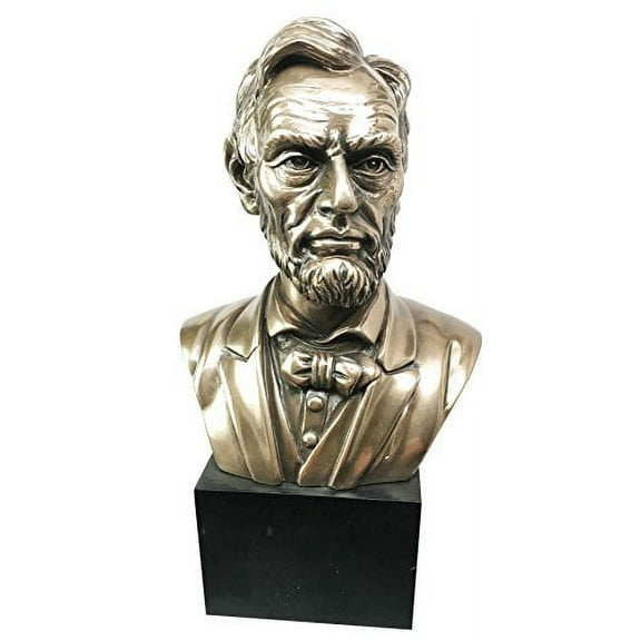 America 16th President Abraham Lincoln Bust Figurine Transformational Leader Historical Sculpture