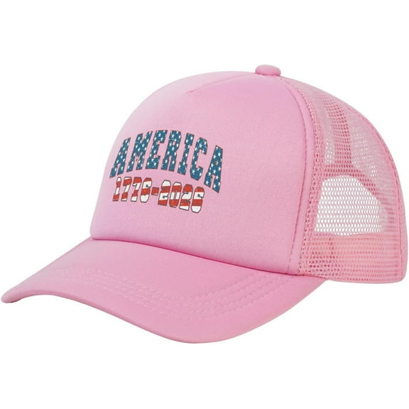 America 1776 2026 Cap 250th Birthday 250 Years Mesh Cap Trucker Hat