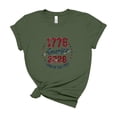 thumbnail image 1 of America 1776 2026 Land of the Free Vintage Badge Patriotic Tee Men Women, 1 of 5