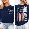 thumbnail image 1 of America 250 Anniversary Sweatshirt, 1776–2026 USA T-Shirt, 250 Years of America Shirt, Patriotic American Flag Shirts, Memorial Day Tees, 1 of 4