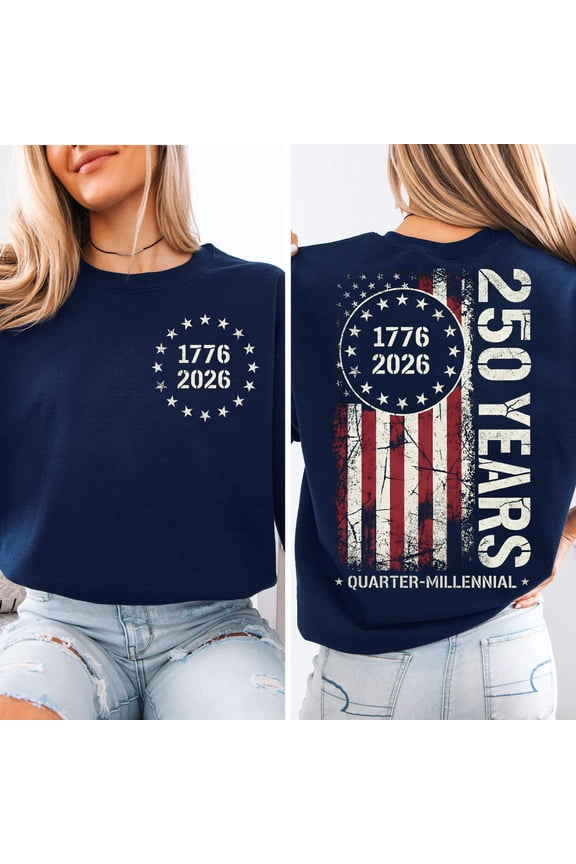 America 250 Anniversary Sweatshirt, 1776–2026 USA T-Shirt, 250 Years of America Shirt, Patriotic American Flag Shirts, Memorial Day Tees