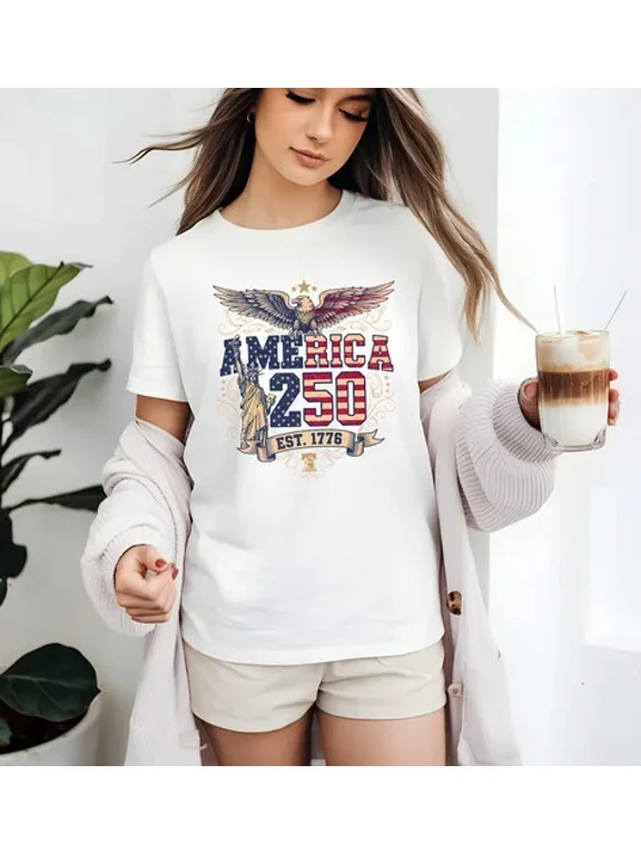 America 250 Est 1776 Usa Eagle 250Th Anniversary T-Shirt