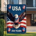 thumbnail image 1 of America 250 Flag 12x18 Blue, 250th Anniversary USA Garden Flag Outdoor Patriotic Yard Decor 4th of July Memorial Day, 1 of 5