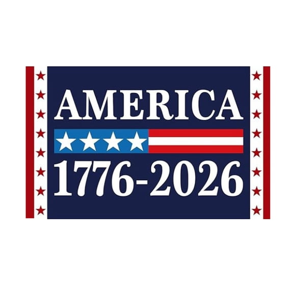 America 250 Flag 1776 2026 Celebrating 250 Years of Independence Durable Polyester Banner with Printed Design for Outdoor Display ,5×3 ft