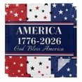 thumbnail image 1 of America 250 Flag Cloth Napkins, Red Blue White Star Independence Day Washable and Reusable Dinner Napkins Set of 2, Table Napkin for Kitchen Party Birthday Wedding Hotel Housewarming 20"x20", 1 of 9