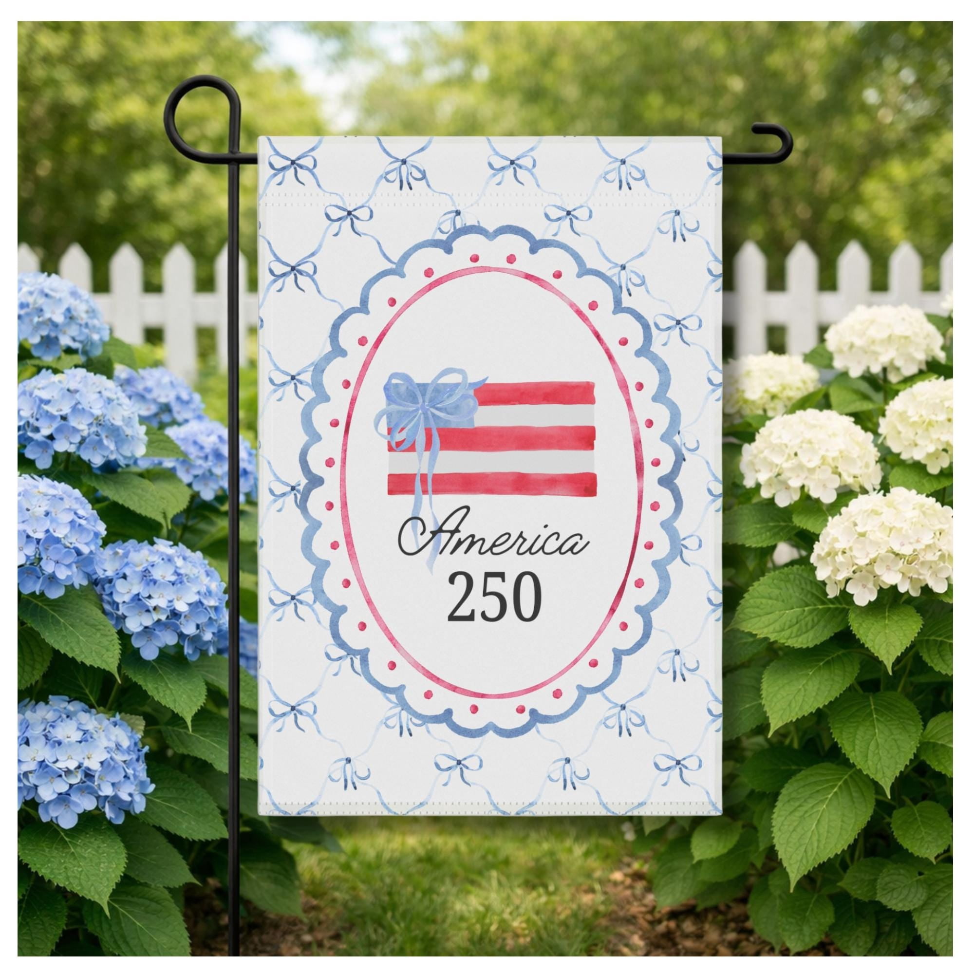 America 250 Flag: USA Flag, Patriotic Outdoor Decor 12x18 POLE NOT INCLUDED Garden Flag