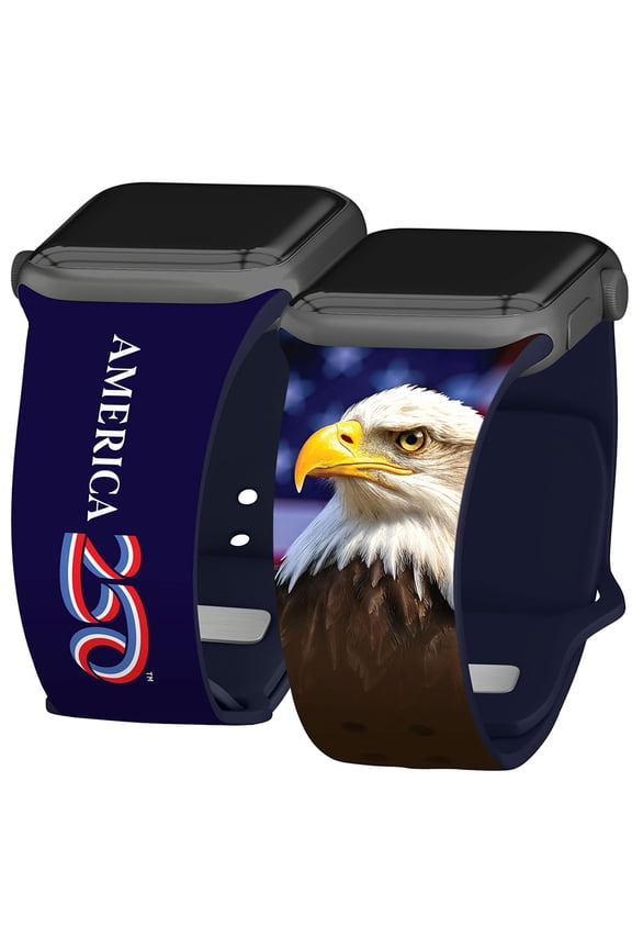 America 250â„¢ HD Watch Band Compatible with Apple Watch (42/44/45/49mm (46mm Series 10) Short Bald Eagle) by Affinity Bands