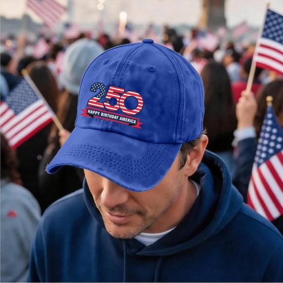 America 250 Hat Happy Birthday America 250 BaseballHat Patriotic USA 1776–2026 Cap