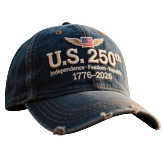America 250 Hat, Patriotic Theme 1776-2026 Commemorative Baseball Cap,Traditional American Tribute Hat Gift Honoring Patriots & Veterans