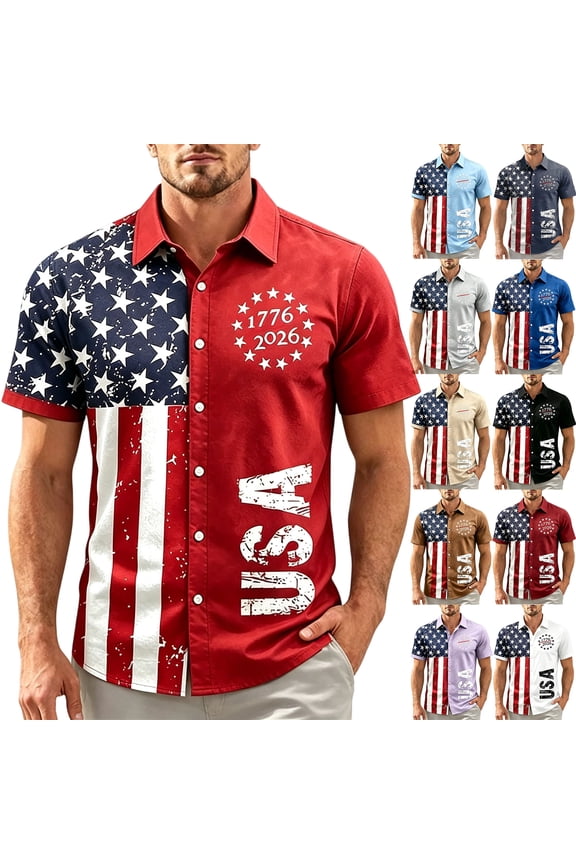 America 250 Hawaiian Shirt 1776–2026 Vintage Patriotic Button Down 250 Years of America Celebration USA Independence Day Shirt