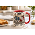 America 250 Mug, 1776-2026 Years of Freedom Patriotic Coffee Cup Gift ...