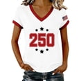 thumbnail image 1 of America 250 Shirt Women 250th Anniversary Patriotic T-Shirt Vintage 1776 Independence Day Tee, 1 of 6